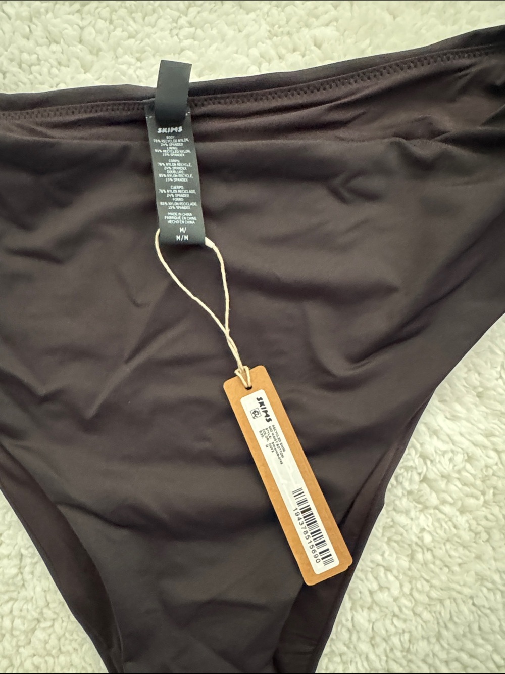 SKIMS Black High-Cut Bikini Bottom - Picture 2 of 4